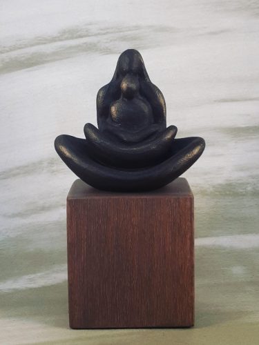 Moeder met kind-bronslook