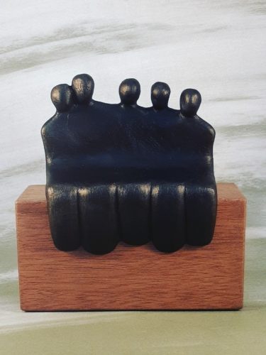 Ons gezin-3 kinderen bronslook