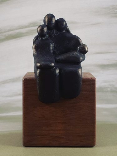 Ons gezin-kind en baby-bronslook